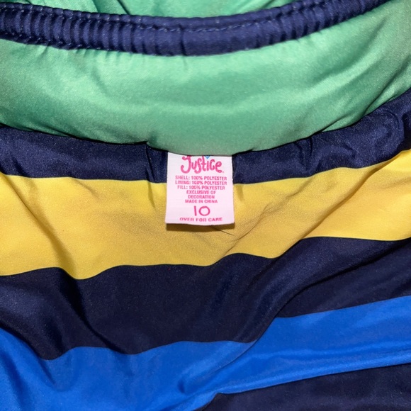 Justice reversible puffer vest with removable hood - Picture 5 of 5